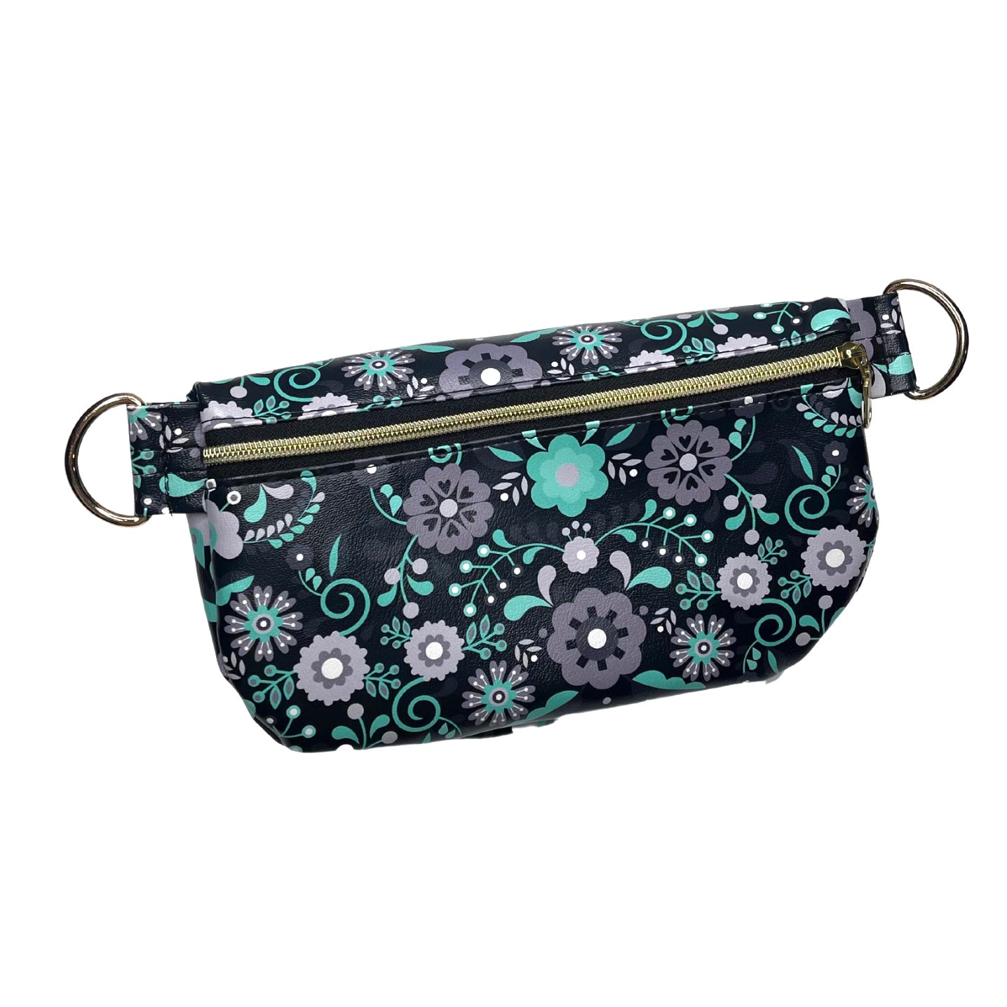 Sidekick Bag Fiesta Floral Gray (Comes with a basic onyx strap. Please check out our selection of additional decorative straps for purchase.)