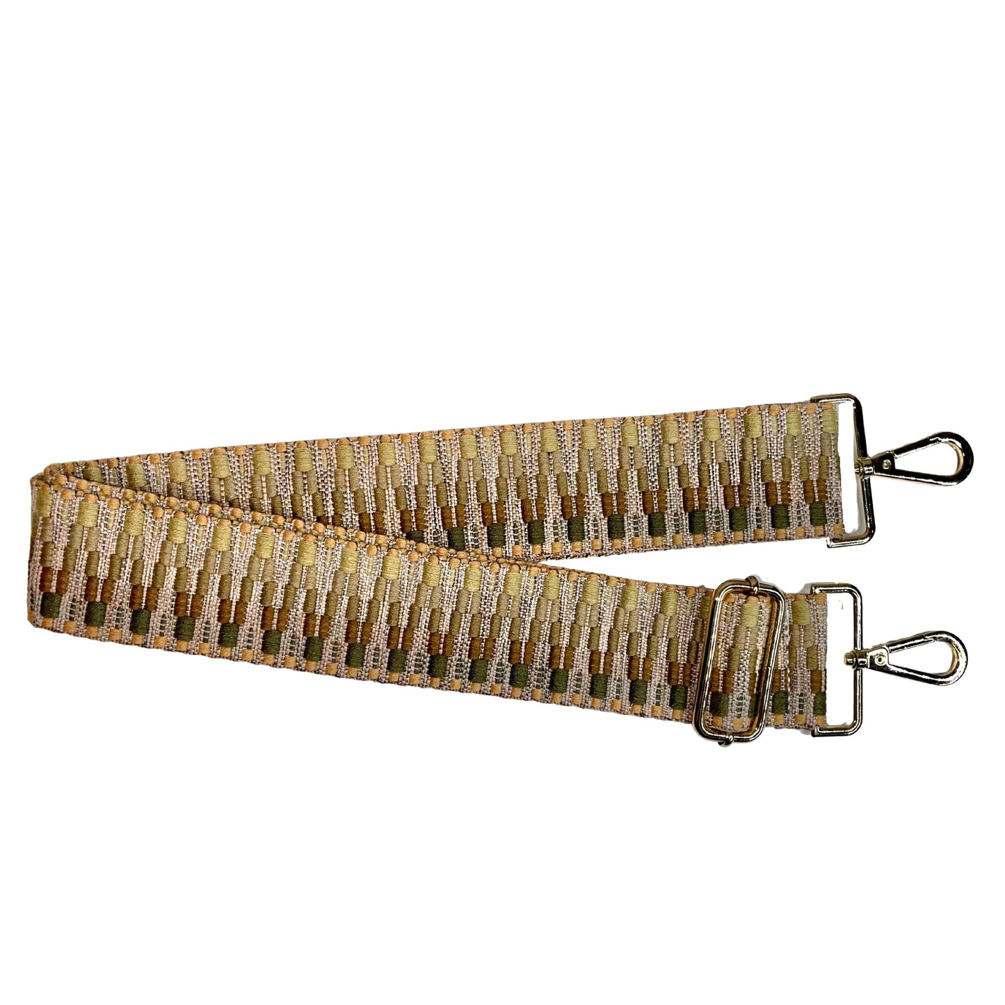 Decorative size adjustable bag straps