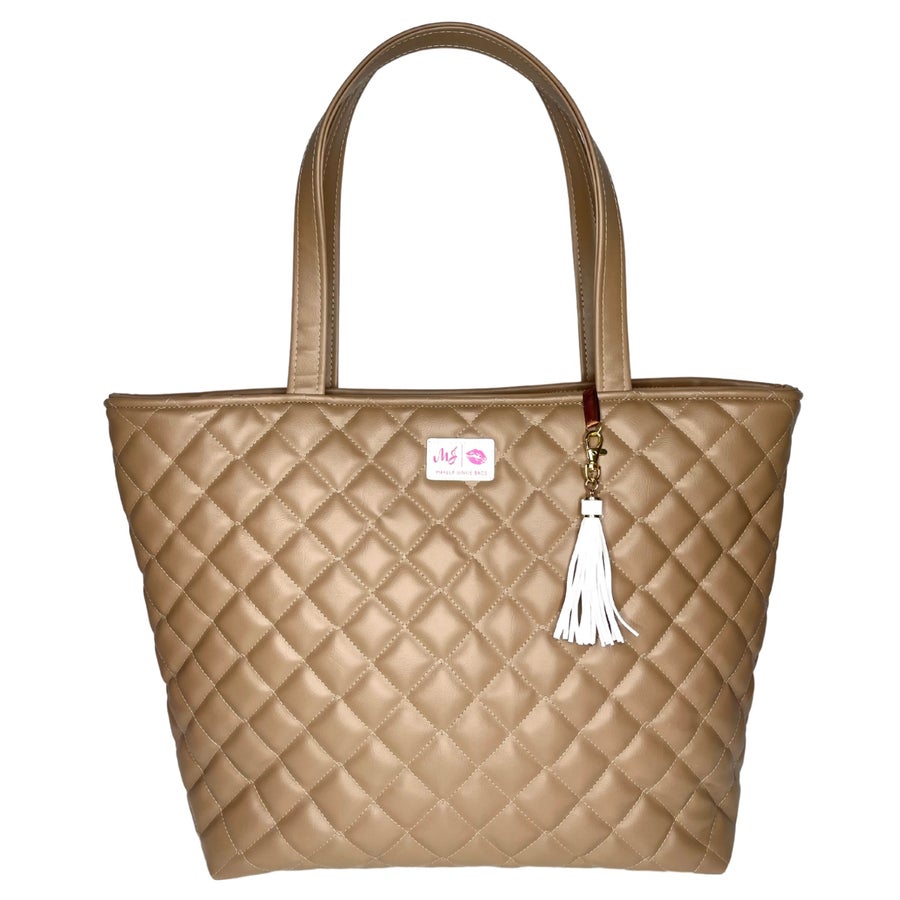 Quilted Mocha Tote