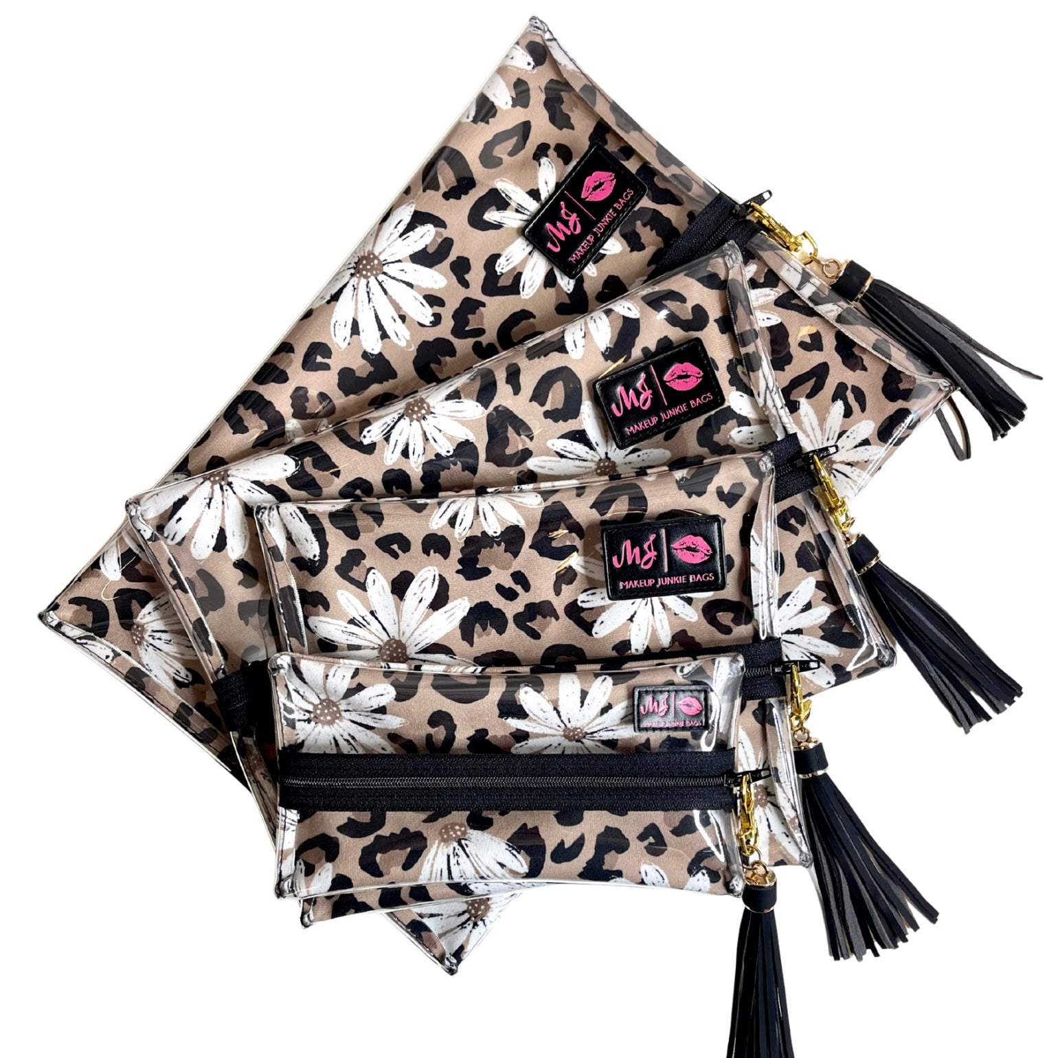 Cheetah Daisy Clear Top