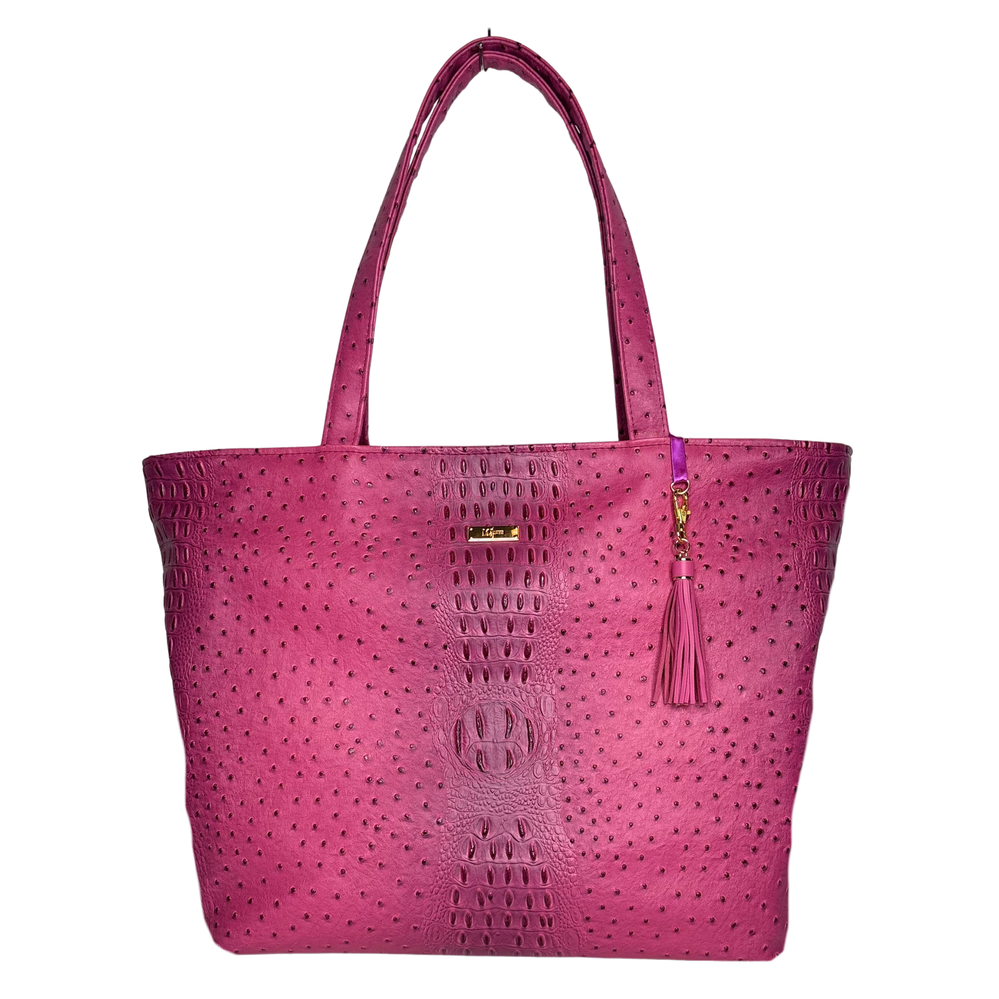 MJ Luxe Dune Fuchsia Tote