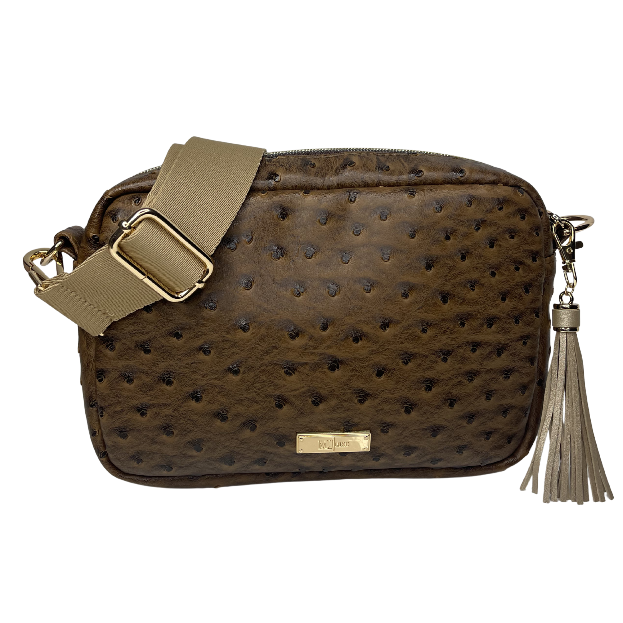MJ Luxe Chestnut Ostrich Uptown
