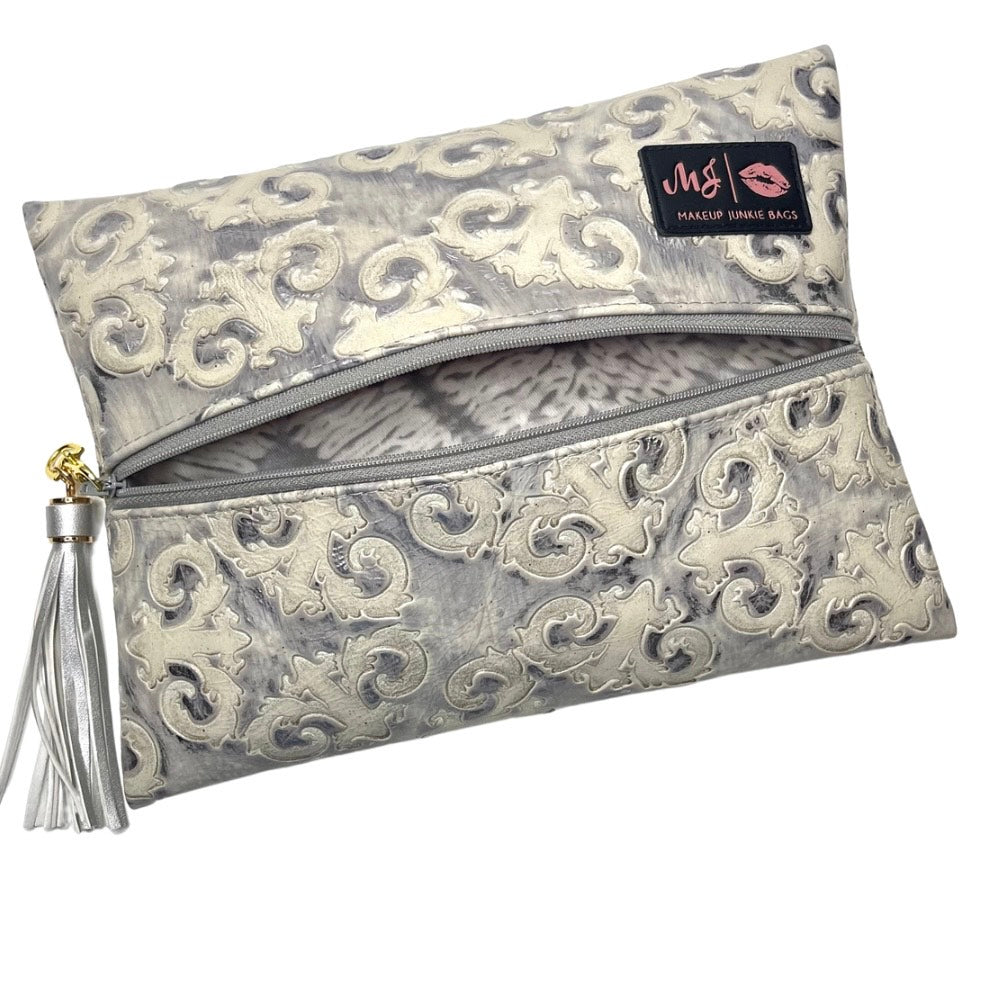 Pewter Makeup Junkie Bags