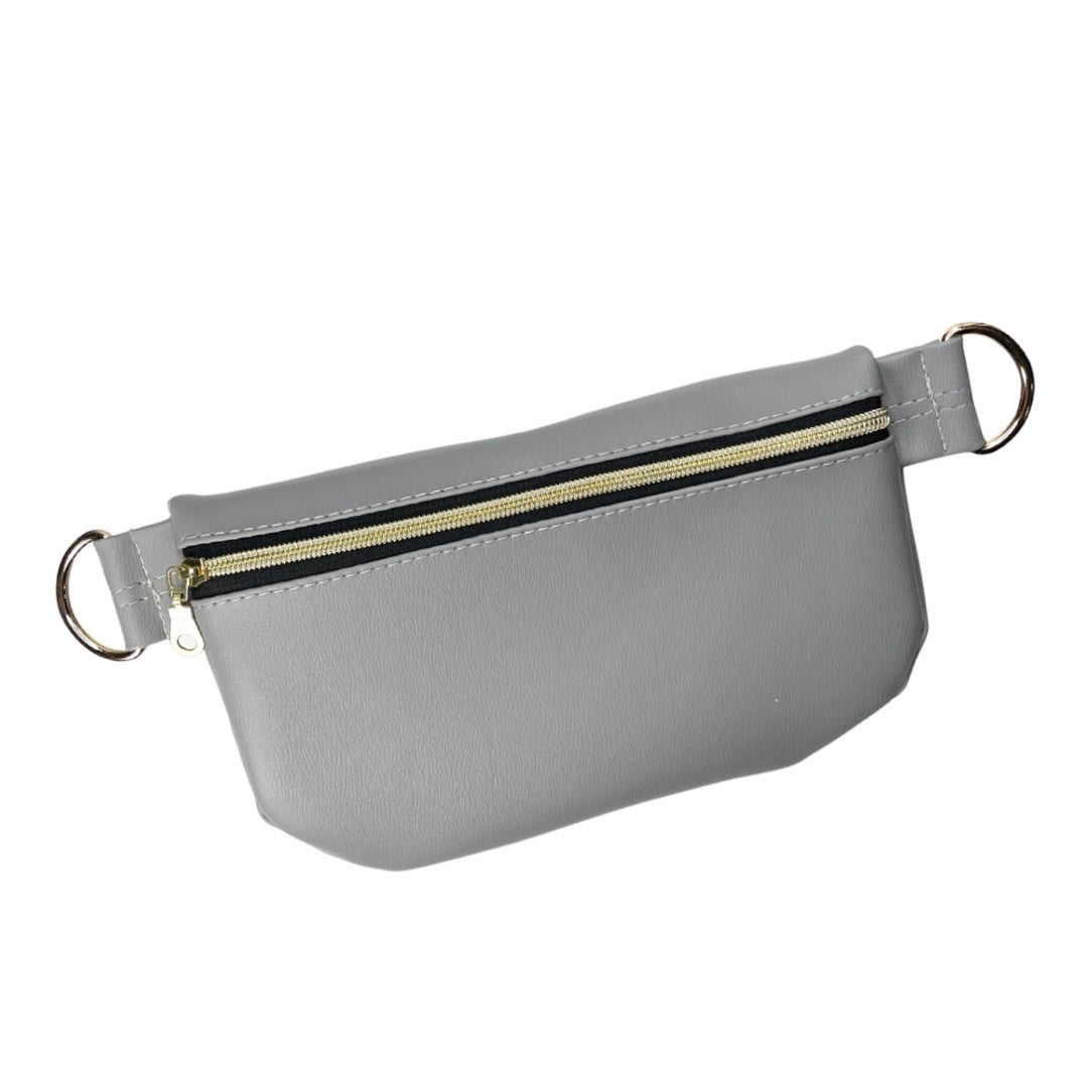 Sidekick Bag Smooth Gray Vegan (Comes with a basic onyx strap. Please check out our selection of additional decorative straps for purchase.)