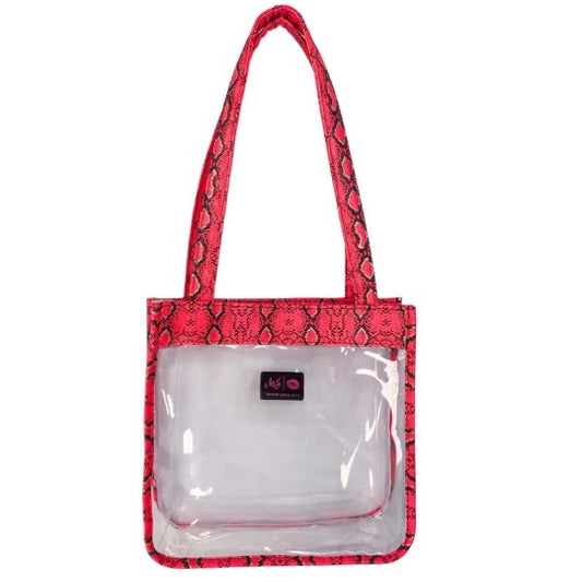 In The Clear Stadium Tote - Coral Moccasin