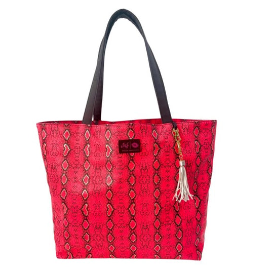 Coral Moccasin Tote