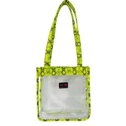 In The Clear Stadium Tote - Neon Moccasin
